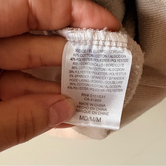 Basquiat Khaki Tan Graphic Hoodie Size Medium Unisex Skater Streetwear - Picture 5 of 7